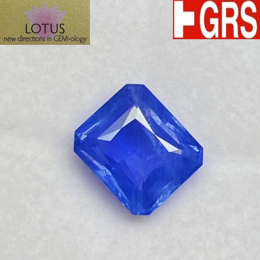 [jerseychou] Natural sapphire 7.43 ct , cornflower blue , Sri Lanka , AIGS+GRS