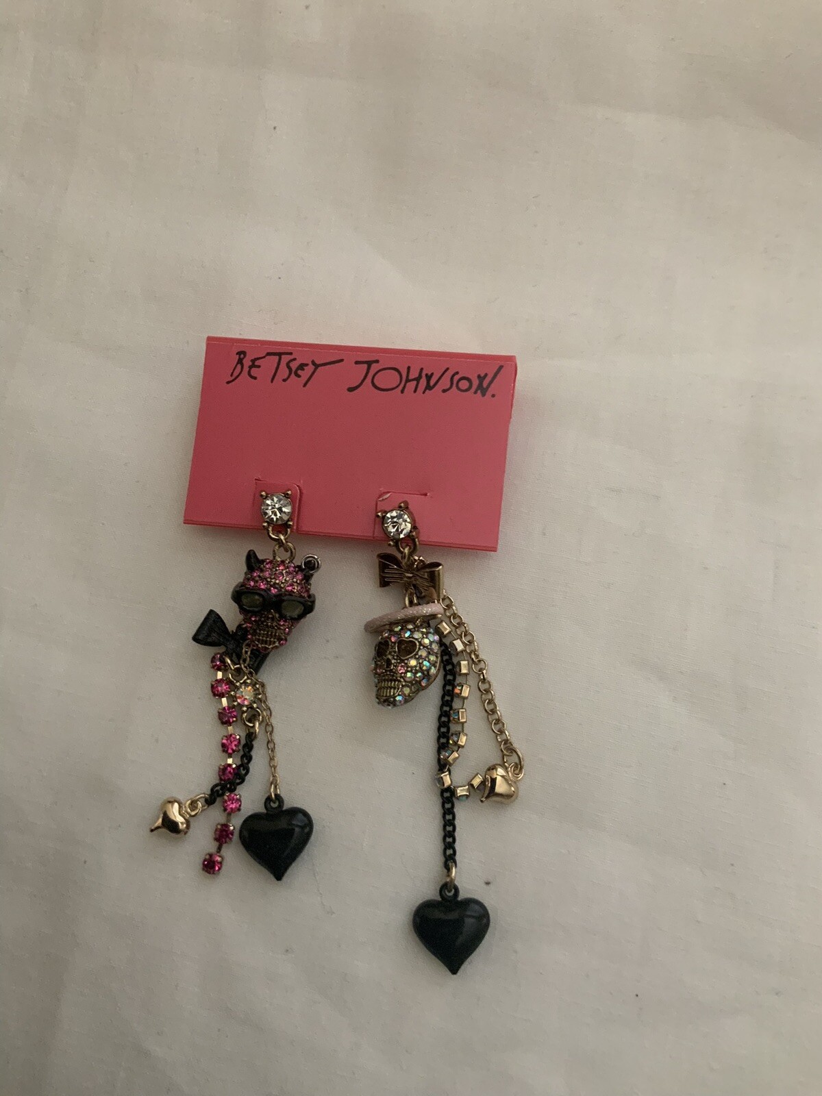 Betsey Johnson Devil Angel Earrings  Extremely Rare – 6
