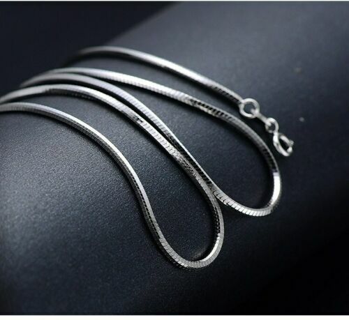 16″ – 30″ Mens Womens 925 Sterling Silver 2mm Wide Snake Chain Necklace #N229