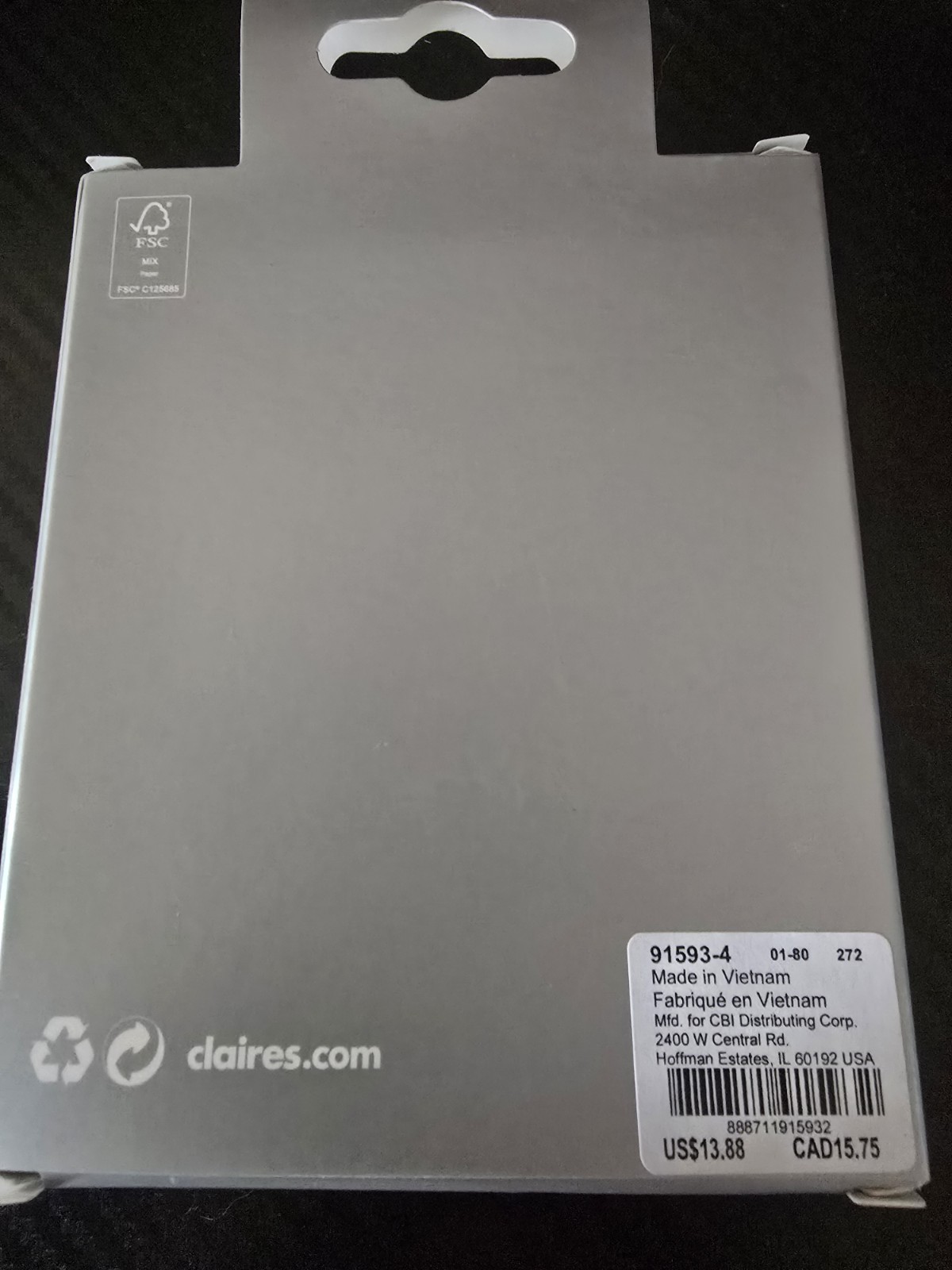 New 4 Rings/Earring Set from Claire’s L/XL