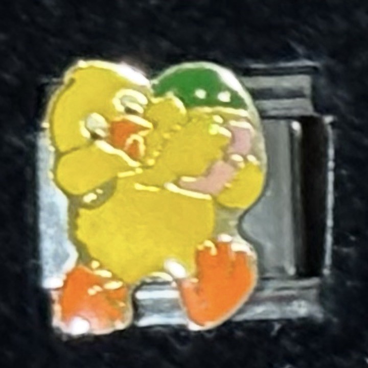 Chick Egg Easter Italian Charm Enamel Link 9MM K2017