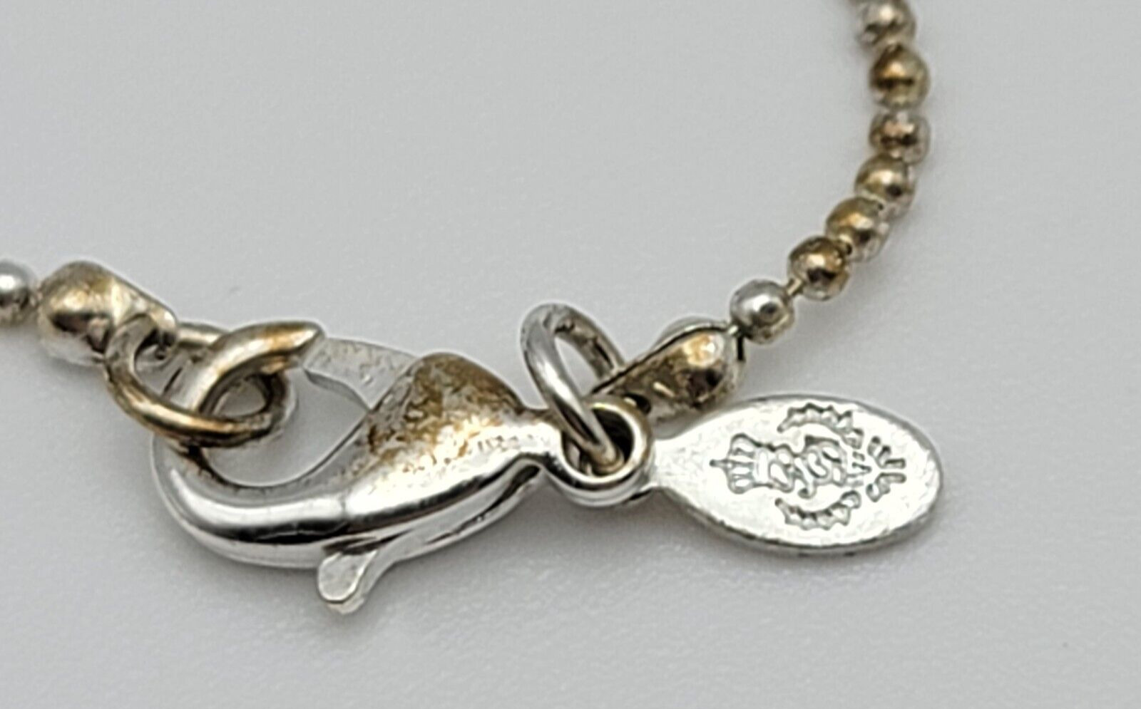 Premier Designs Gold And Silver Tone Key Pendant Necklace 35 in Lobster Clasp