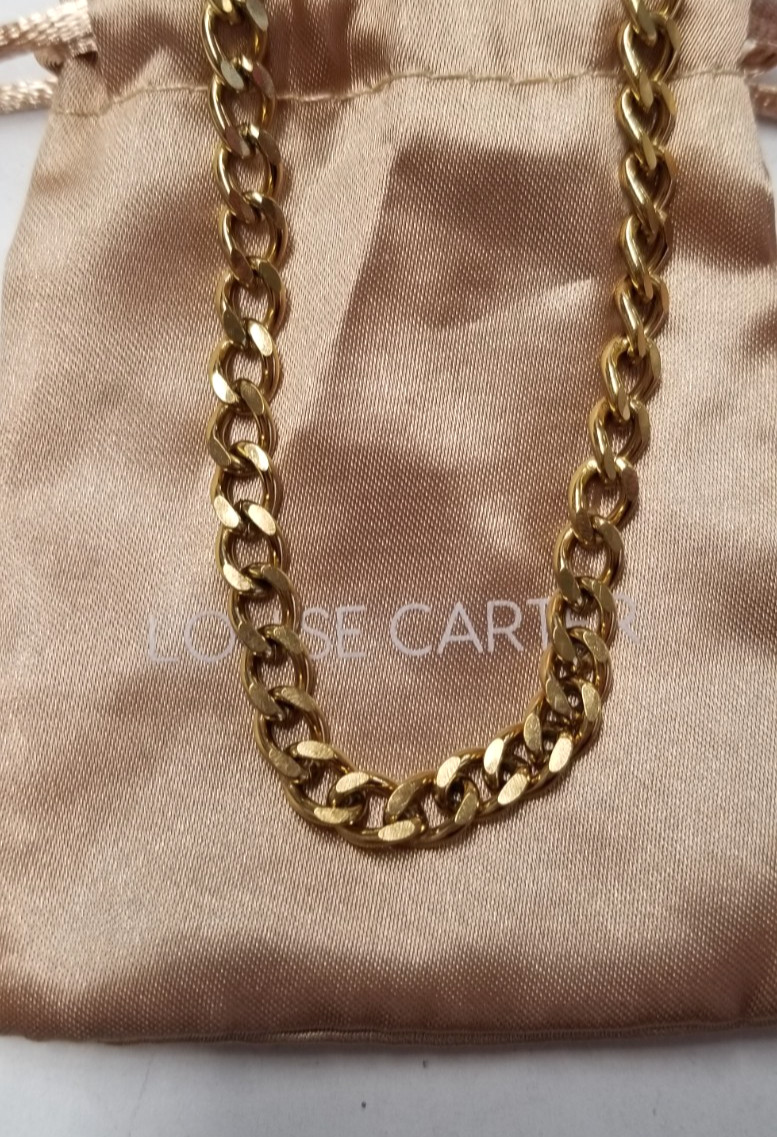 Louise Carter 18K Gold Plated Havana Link Necklace 16″+1″