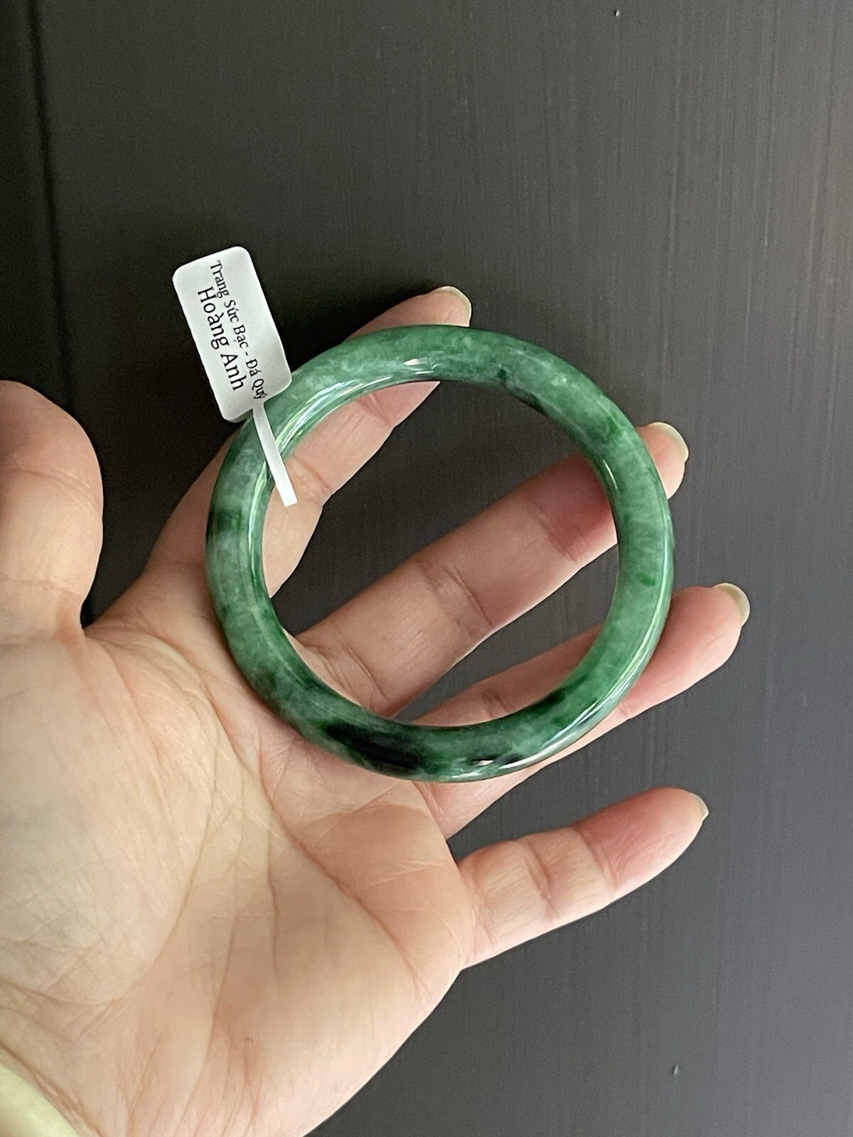 Natural Jade Bracelet Size 53mm Vòng Cẩm Thạch Cẩm Thạch Natural