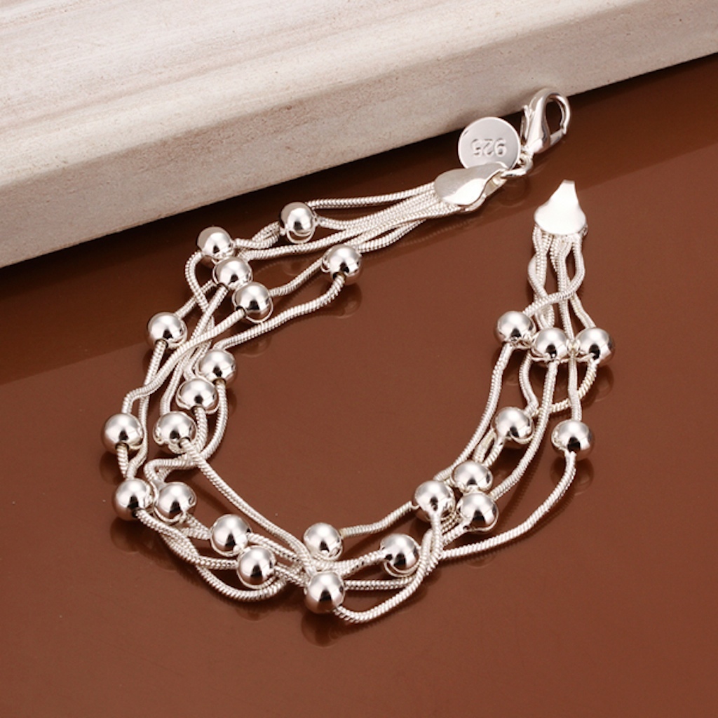 Women’s Unisex 925 Sterling Silver Bracelet Size 7.5 Inches 12MM Lobster L21