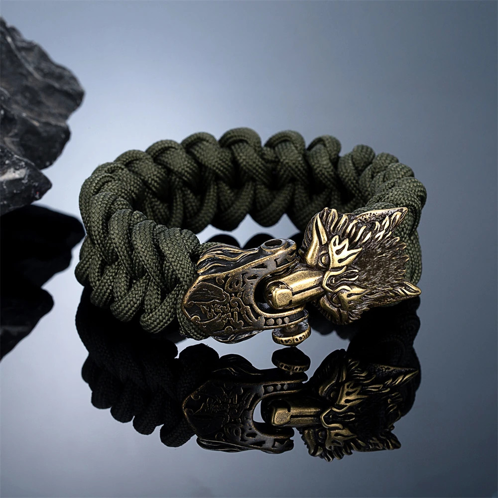 Sparkling Wolf Bracelet Cuff Bangle Womens Gift