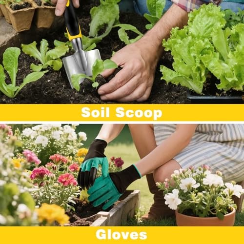 Garden Tools, Ergonomic Gardening Tools, Gardening Hand Tools Aluminum Alloy