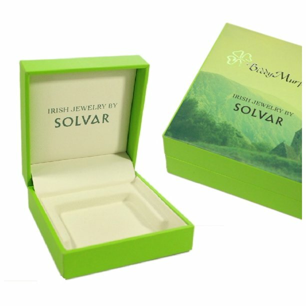 Solvar Failte Shamrock Necklace Sterling Silver Irish Made Jewelry