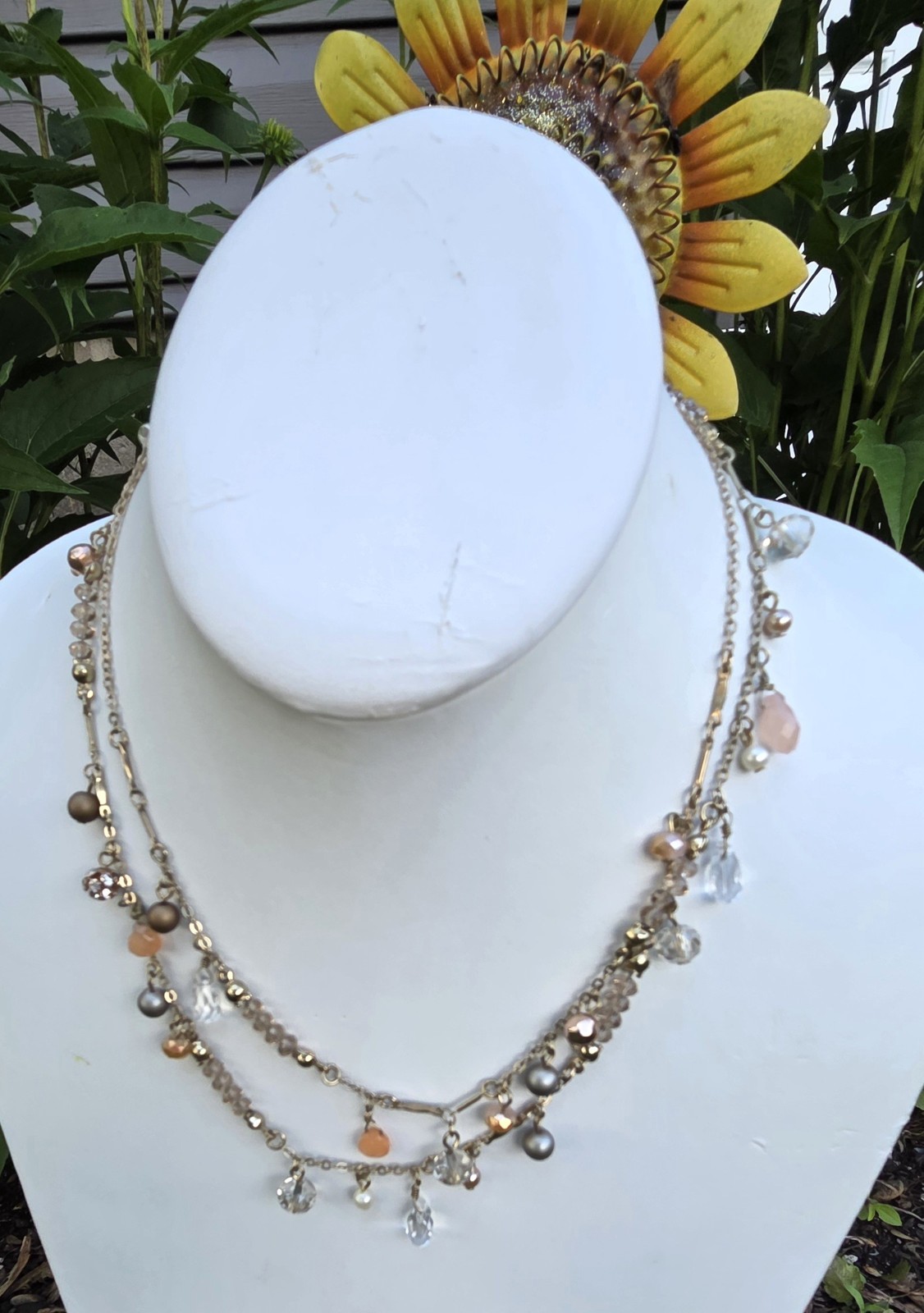 Loft Chain and Crystal Necklace