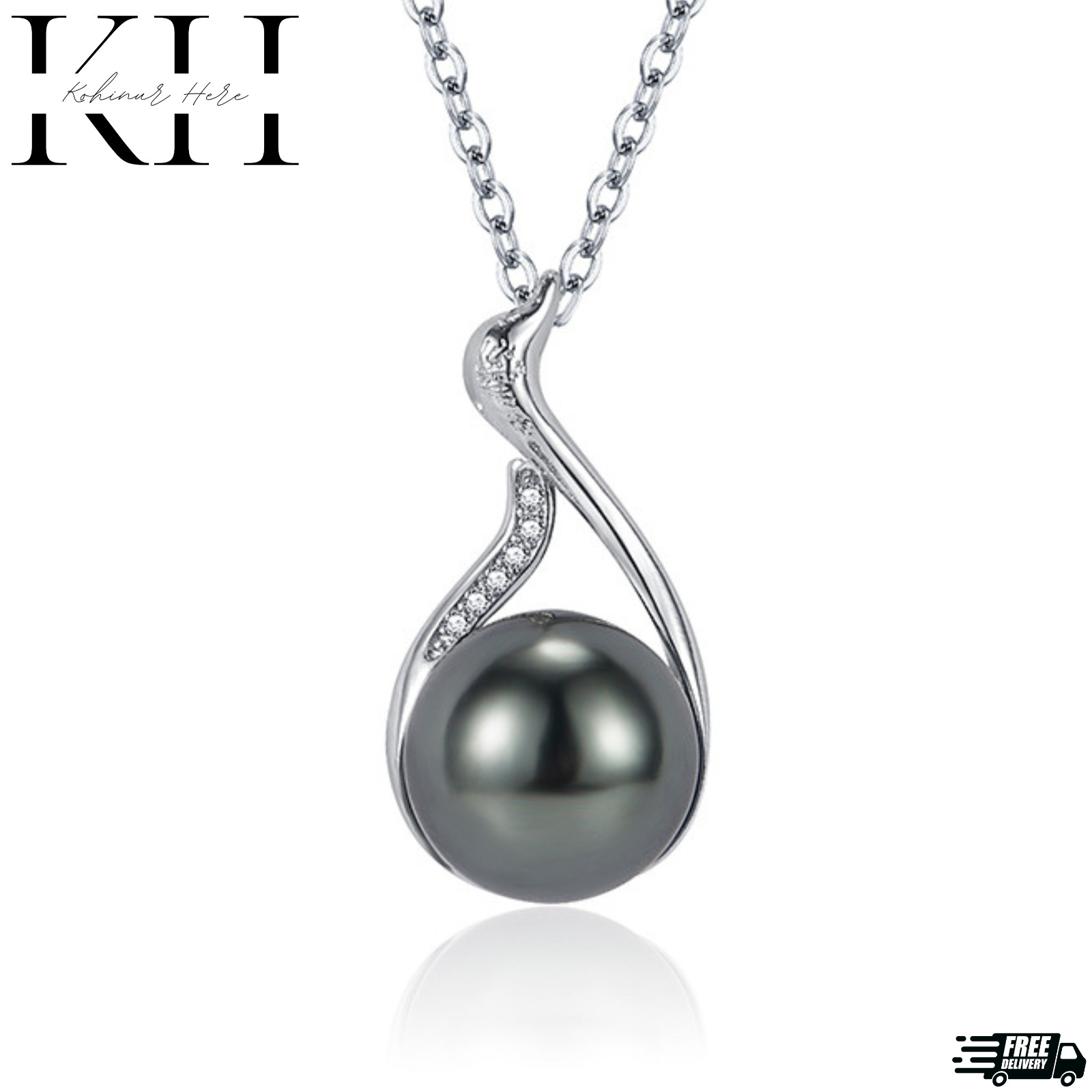 9-10MM GENUINE NATURAL PERFECT ROUND BLACK TAHITIAN PEARL NECKLACE 18 INCHES