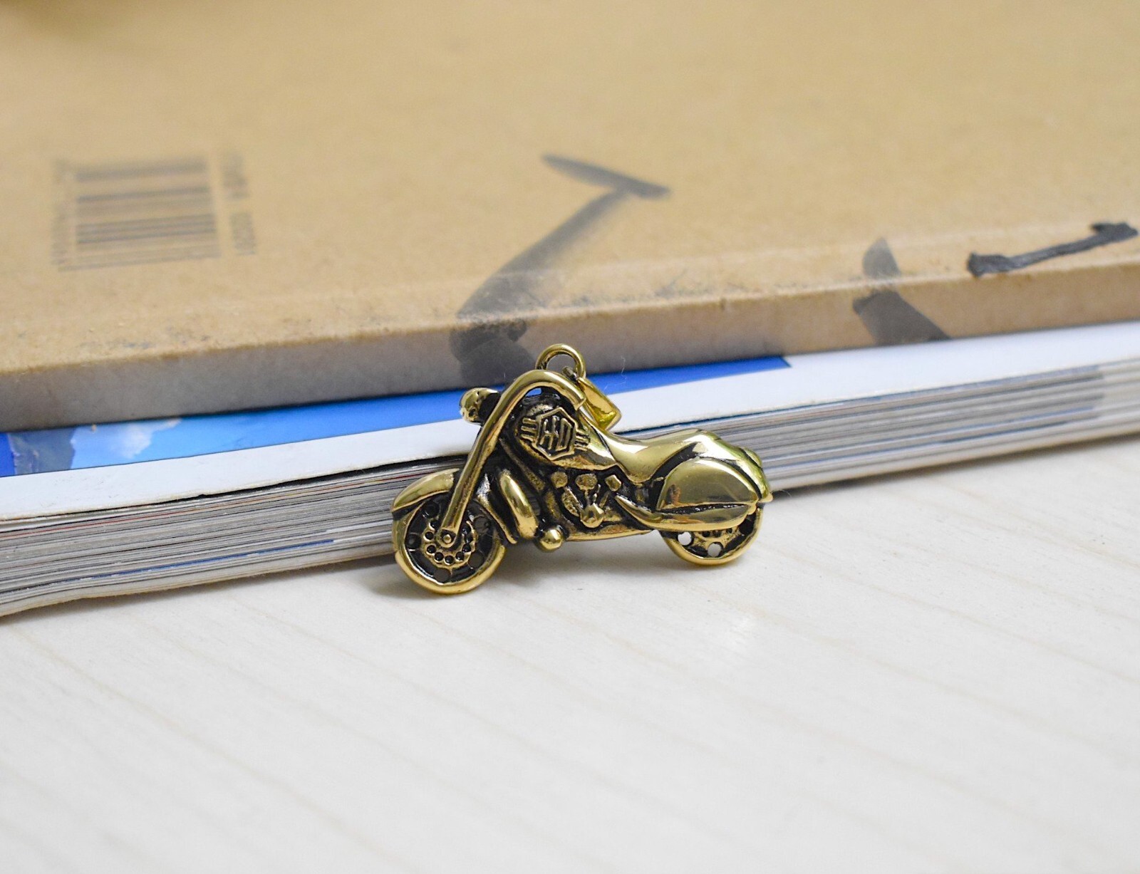 Supersport Motorcycles 925 Sterling Silver Brass Biker Pendant Necklace Jewelry