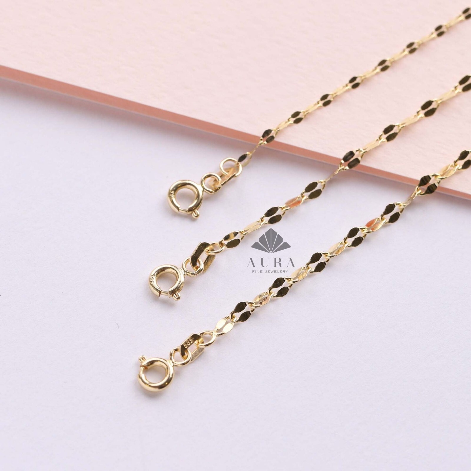 14K Gold Sequin Bracelet, Sparkle Chain Bracelet, 2mm 3mm 4mm Gold Glitter