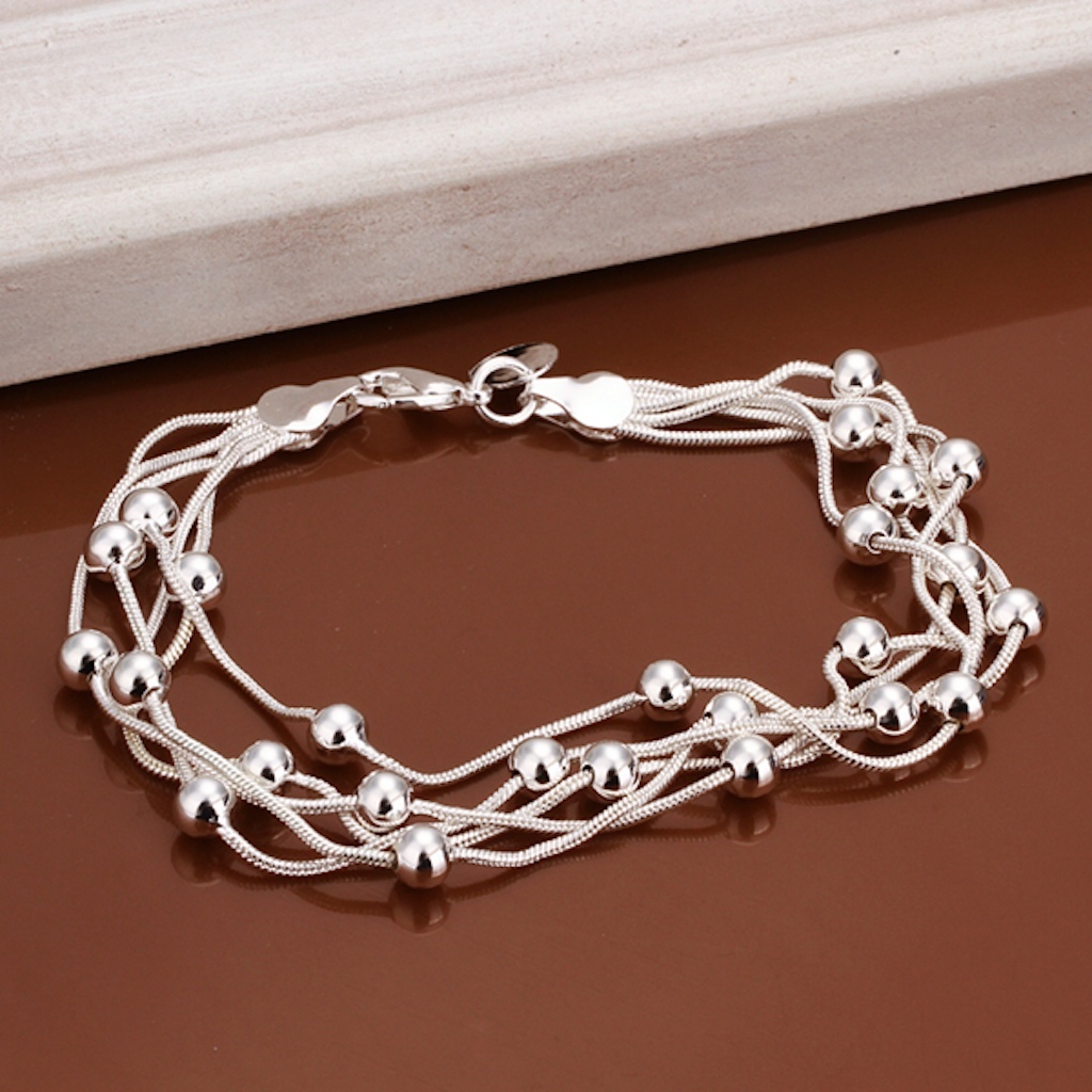 Women’s Unisex 925 Sterling Silver Bracelet Size 7.5 Inches 12MM Lobster L21