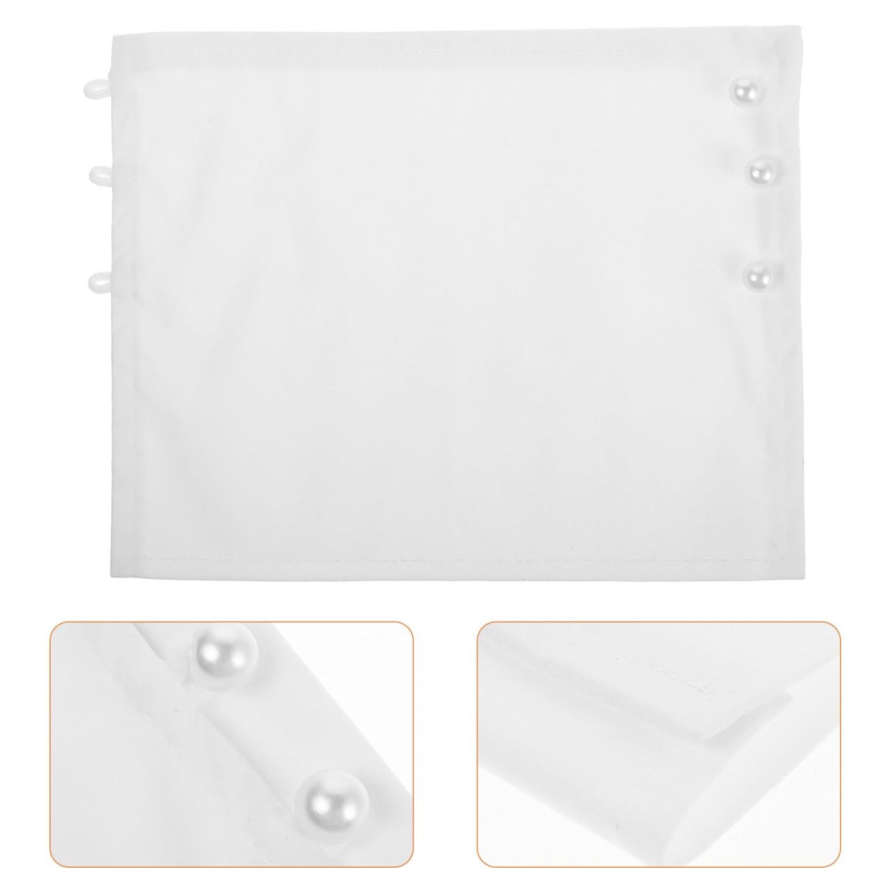 1 PCS White Fake Blouse Wrist Sleeves Detachable False Cuff Shirt Accessory