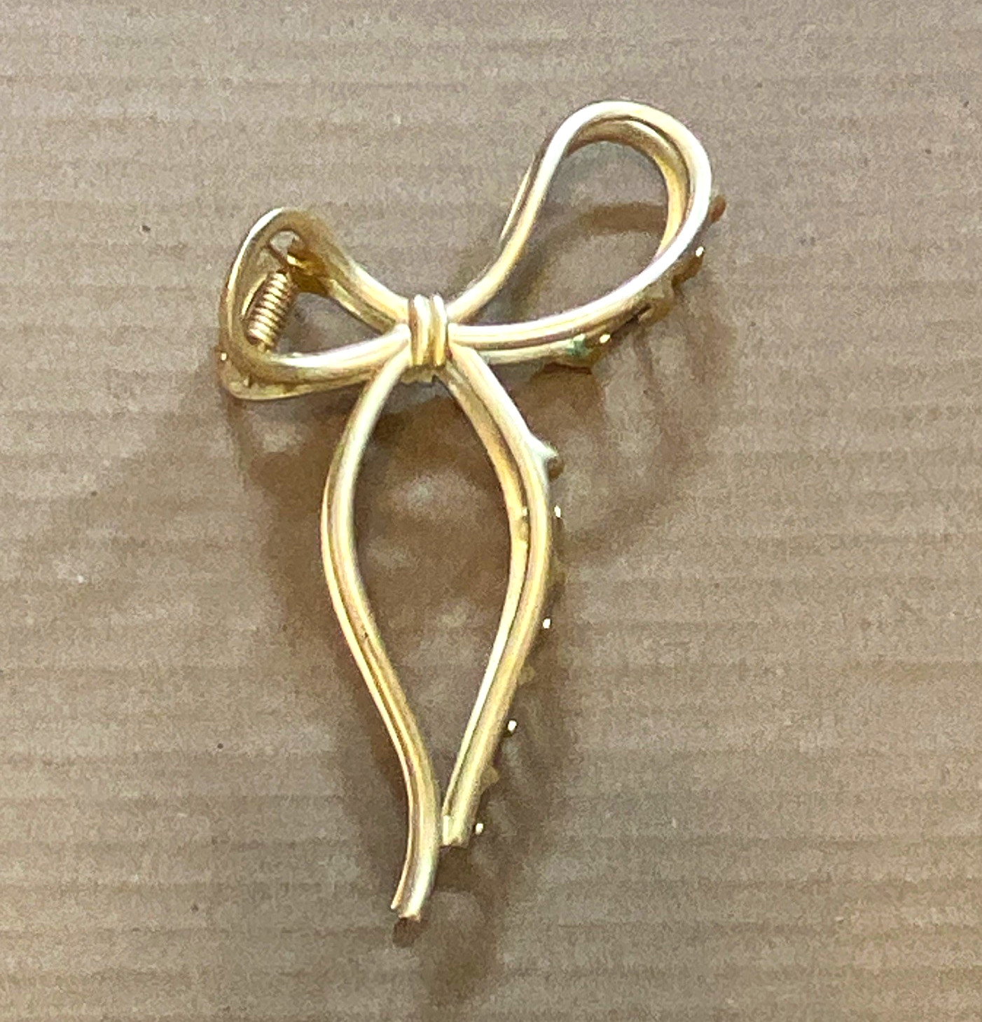 Gold Bow hair clip