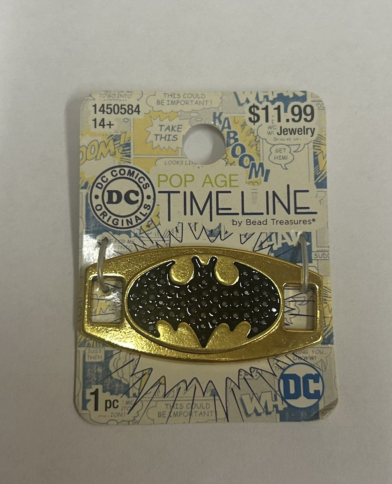 DC Comics Originals Timeline Beaded Treasures Batman Charm (1) Hobby Lobby NEW