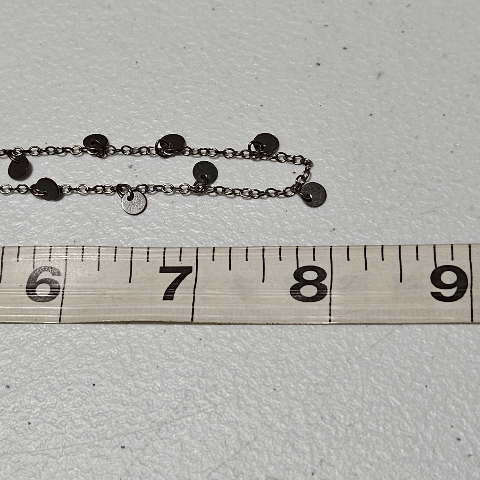 Elegant Coin Disc Charm Necklace Statement Silver Tone Chain Fashion Jewelry