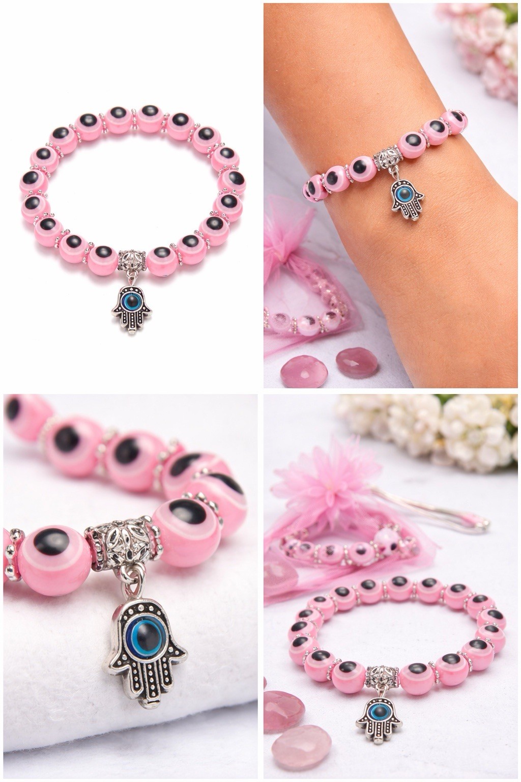 Buy 2 Get 1 Free evil Eyes Adjustable Bracelet Lucky Charm protection Energy