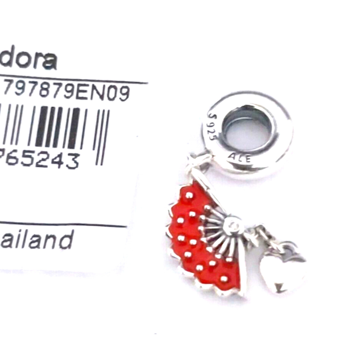 RETIRED NEW Pandora SPANISH FAN Spain Charm 797879EN09