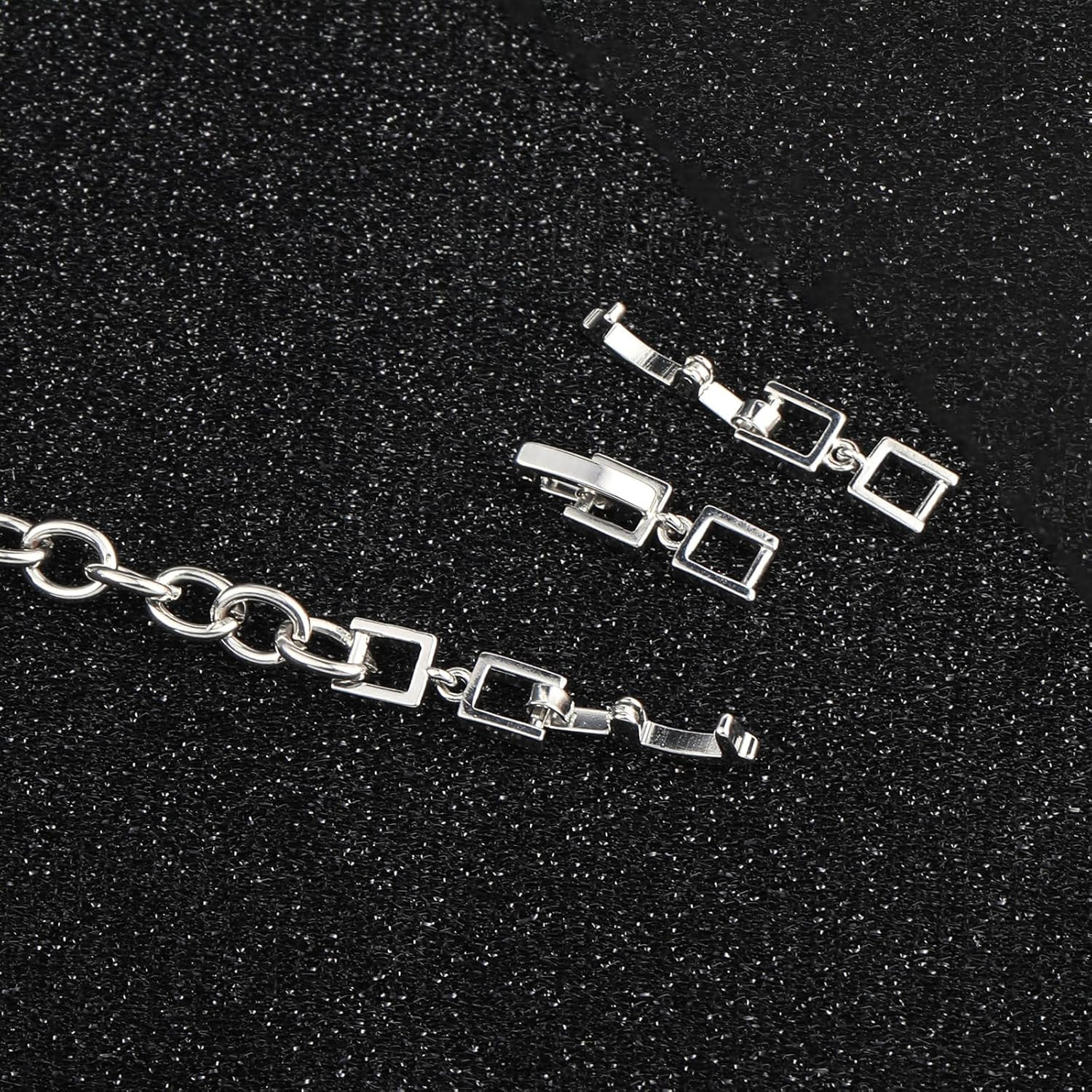 3 Pcs Bracelet Extender Silver Necklace Extender Silver Jewelry Clasps Women …