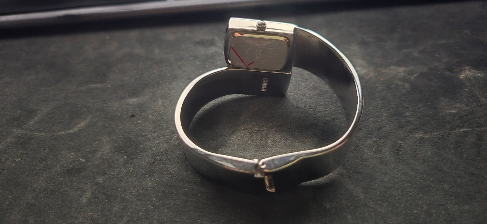 Rare Target Silver Tone Cuff Bracelet Watch NOS New Time Capsule Unworn VTG