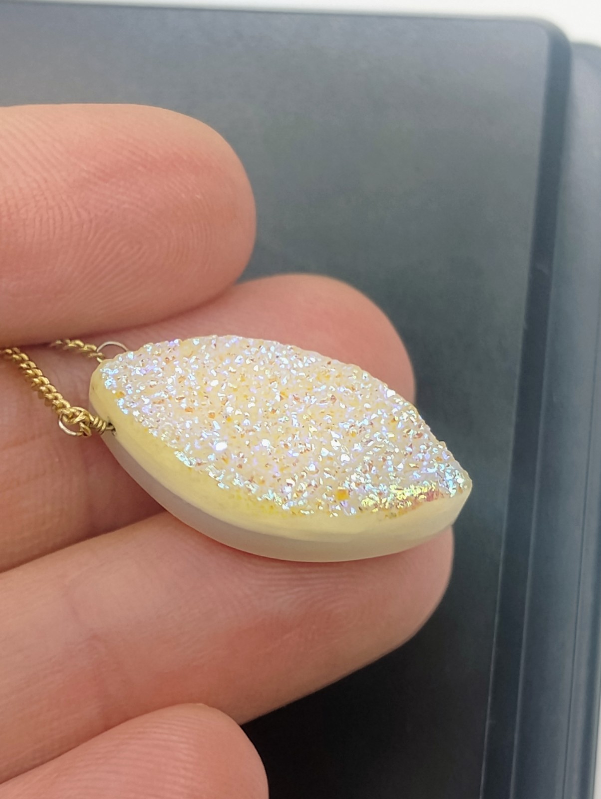 Luna Norte Druzy Pendant Necklace