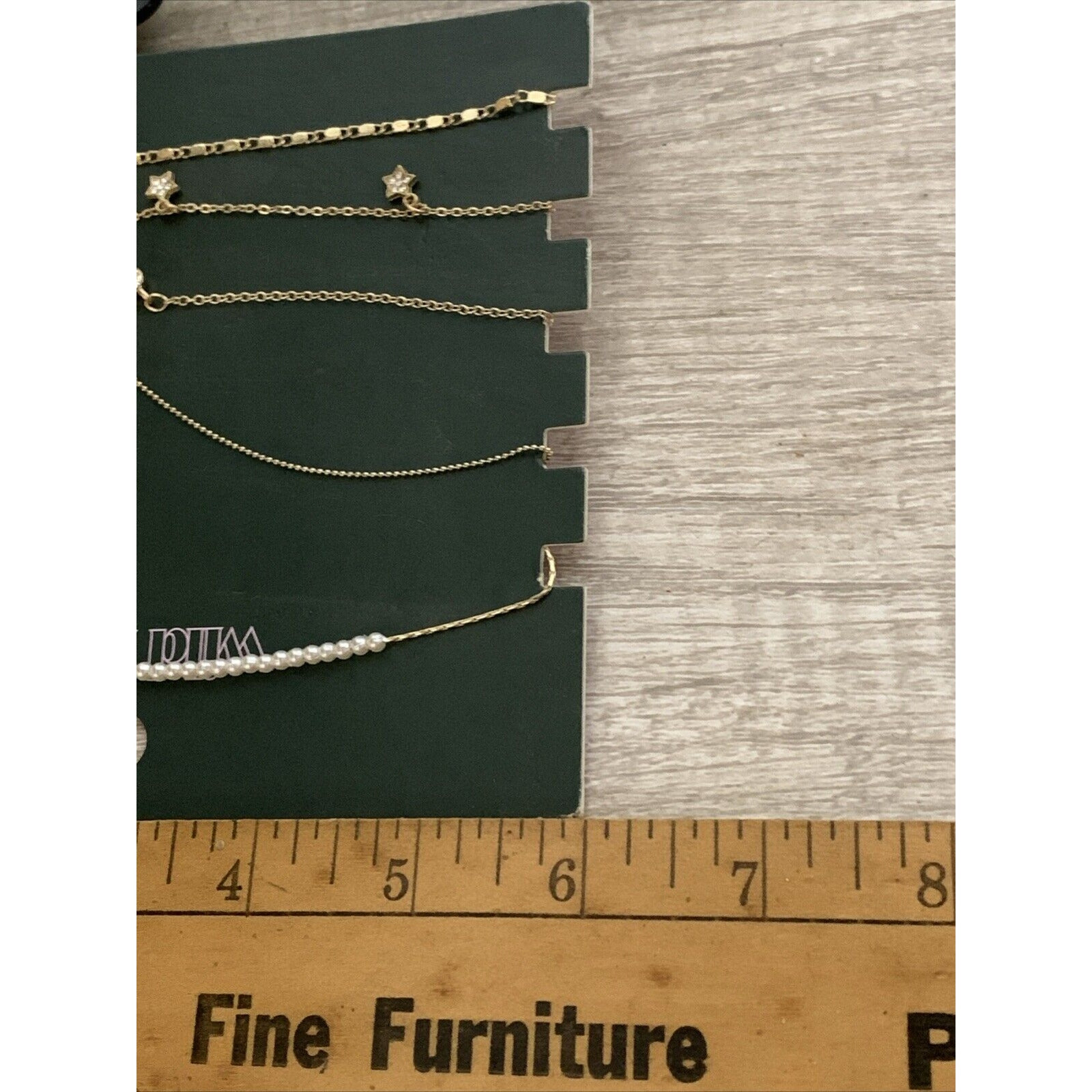 Wild Fable Layered Necklace Set – Gold-Tone with Star and Pearl Accents – 4 Piec