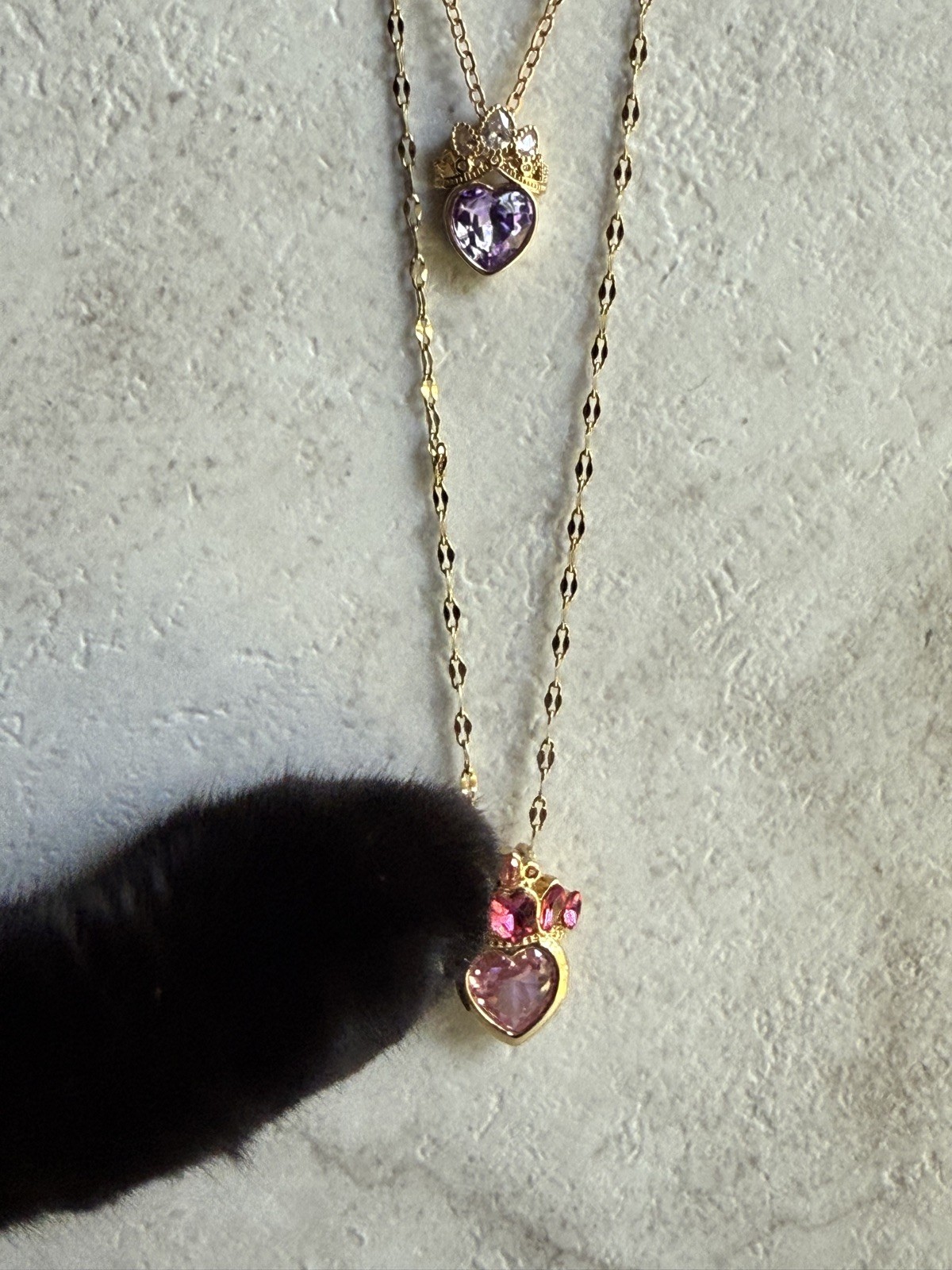 Barbie Princess Charm School inspired pink crown necklace