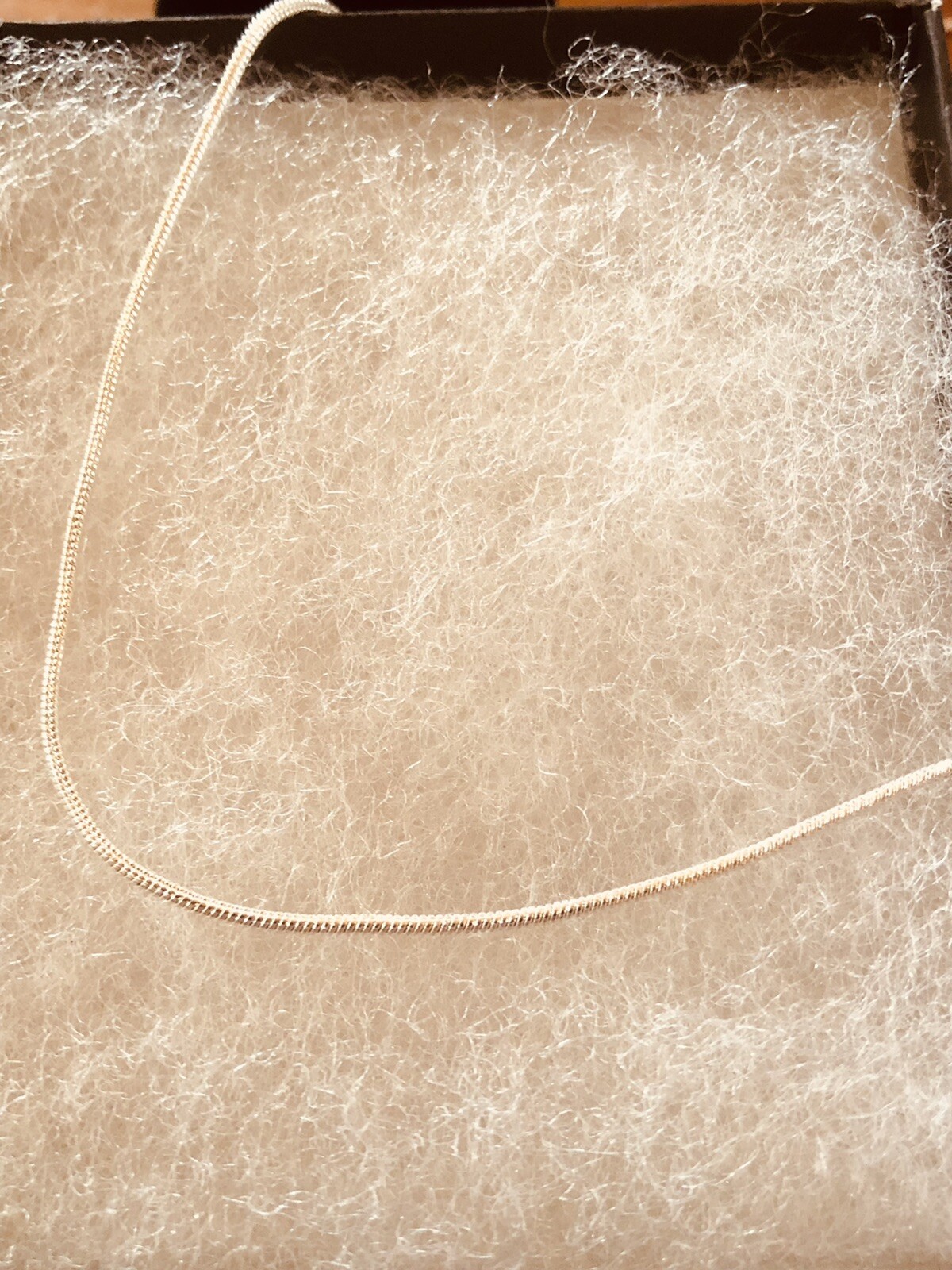 925 Sterling Silver Snake Chain Necklace .925 Italy