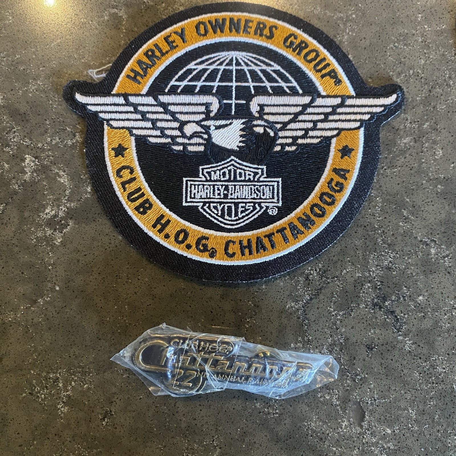 Harley Davidson Chattanooga Rally Club HOG Harley Owners Group Pin + Patch NEW