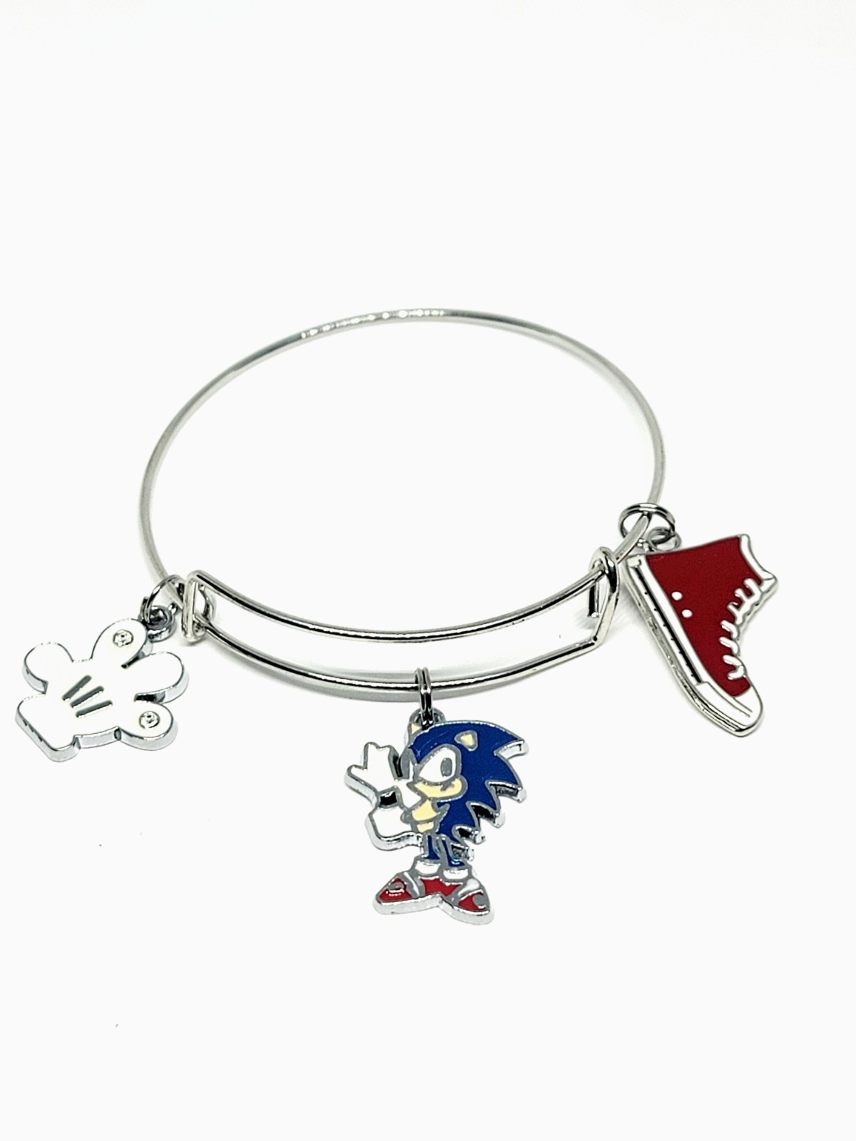 Sonic the Hedgehog Bangle Charm Bracelet