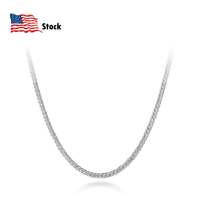 Italy Genuine 925 Sterling Silver 2mm Foxtail Chain Necklace All size 18″-28″