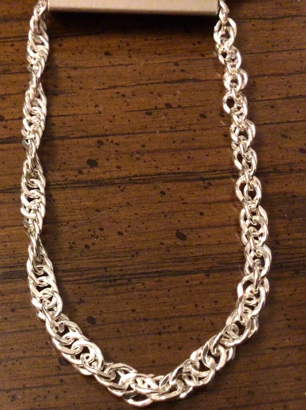 Pure 100 By Dancraft Silver Chain Bracelet. NWT. 8 inch