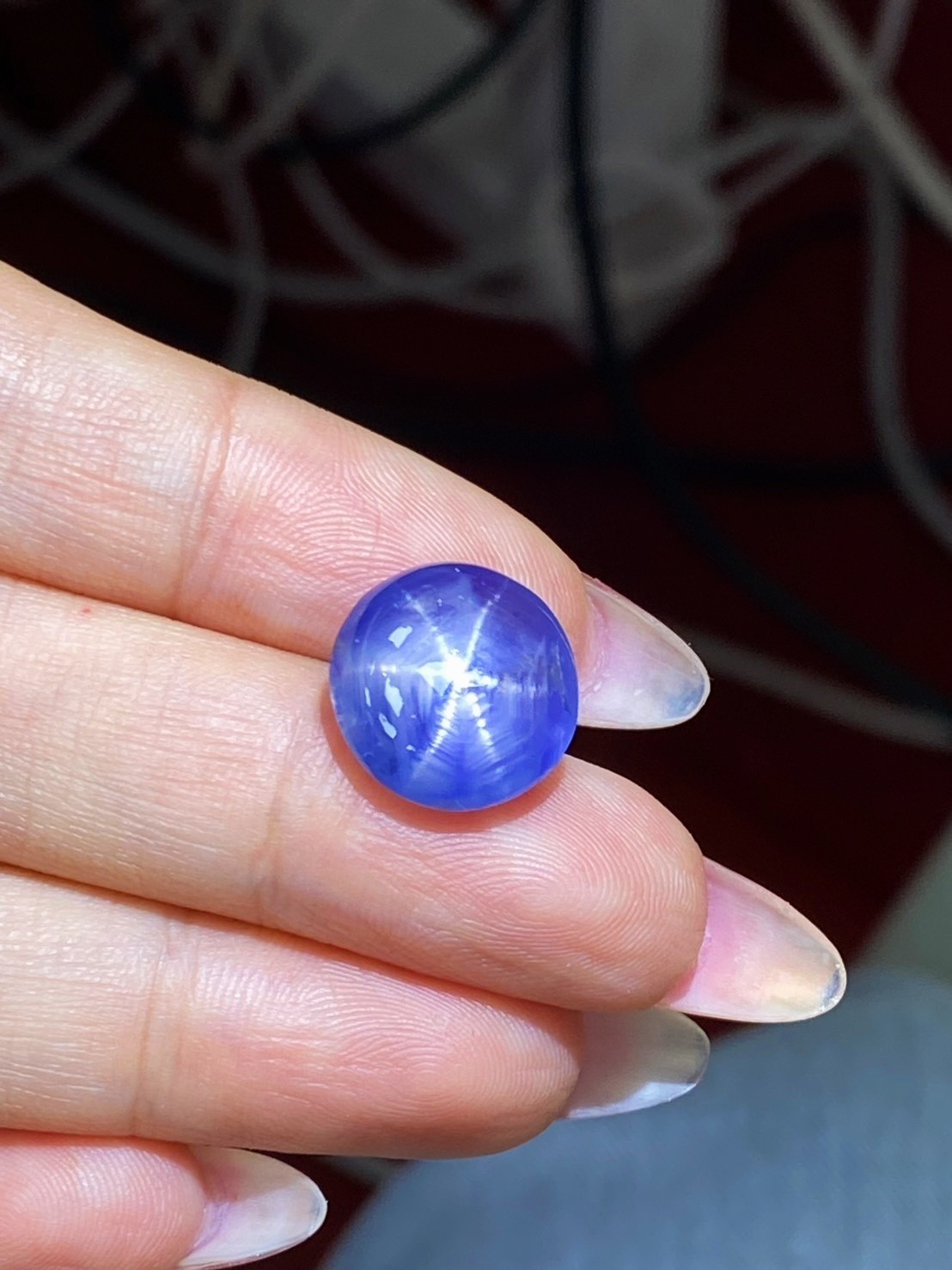 [jerseychou] Natural Star Sapphire 13.42 ct , Sri Lanka, No heat ,AIG