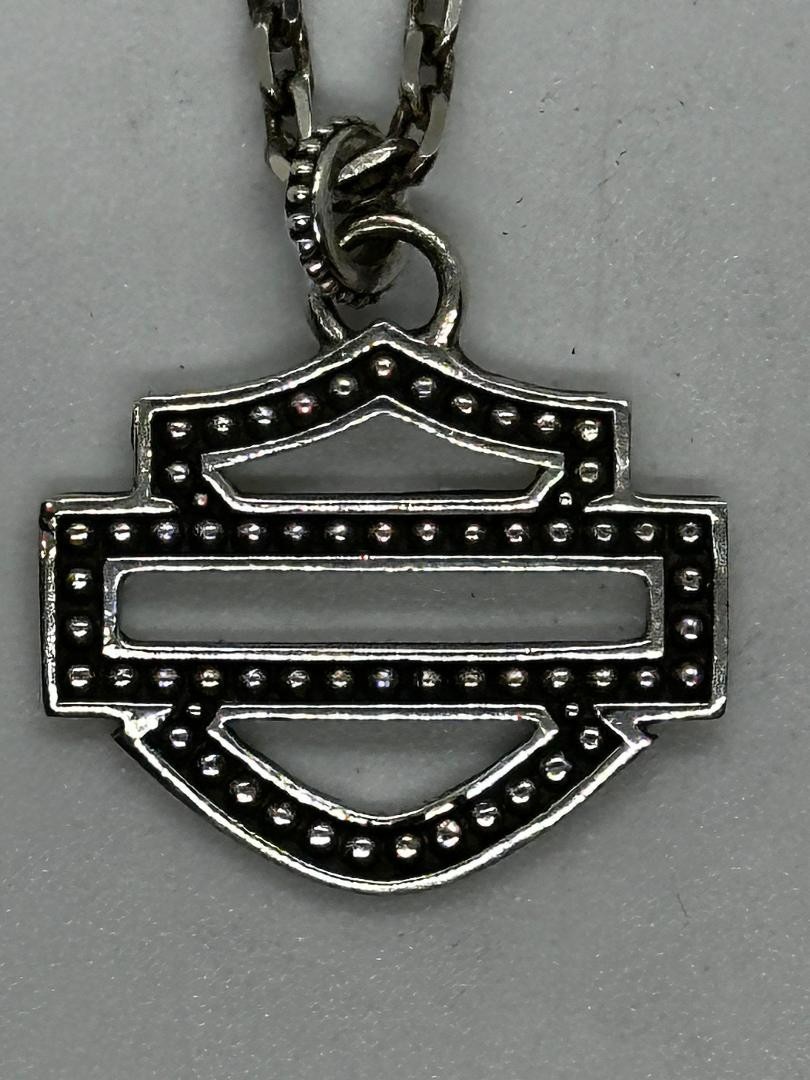 Harley Davidson MOD Sterling Silver .925 Pendant / Necklace Open Design B5