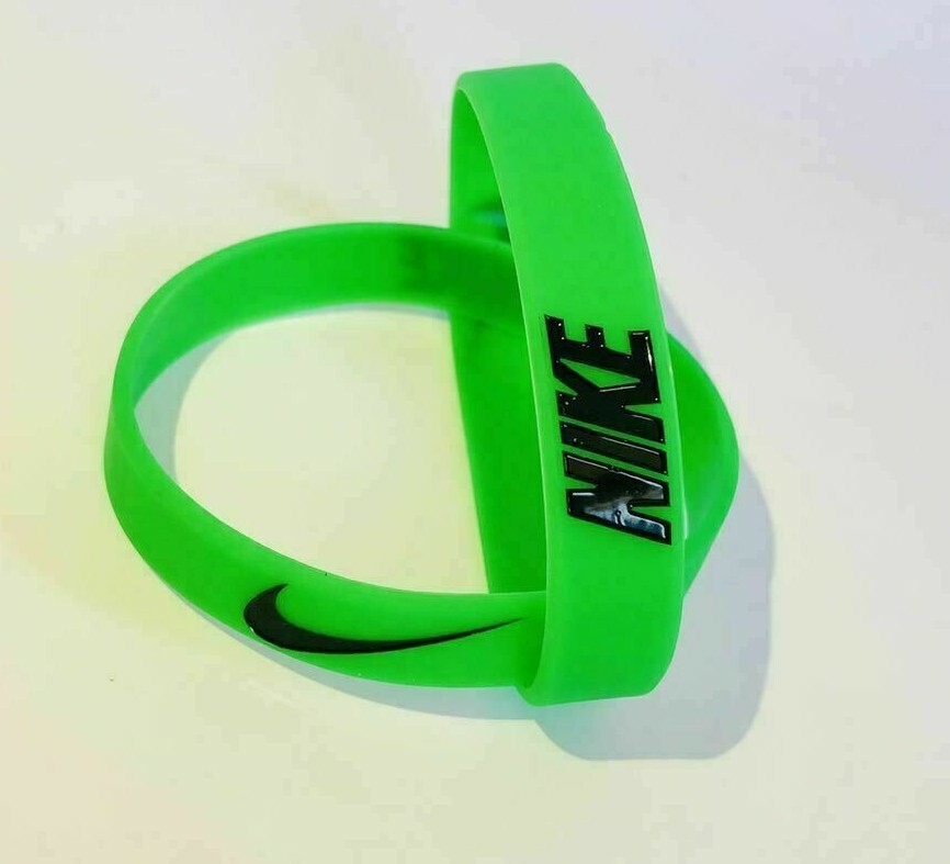 Nike Baller Band Silicone Rubber Bracelet Green Black SB BUTTERCUP 🟩