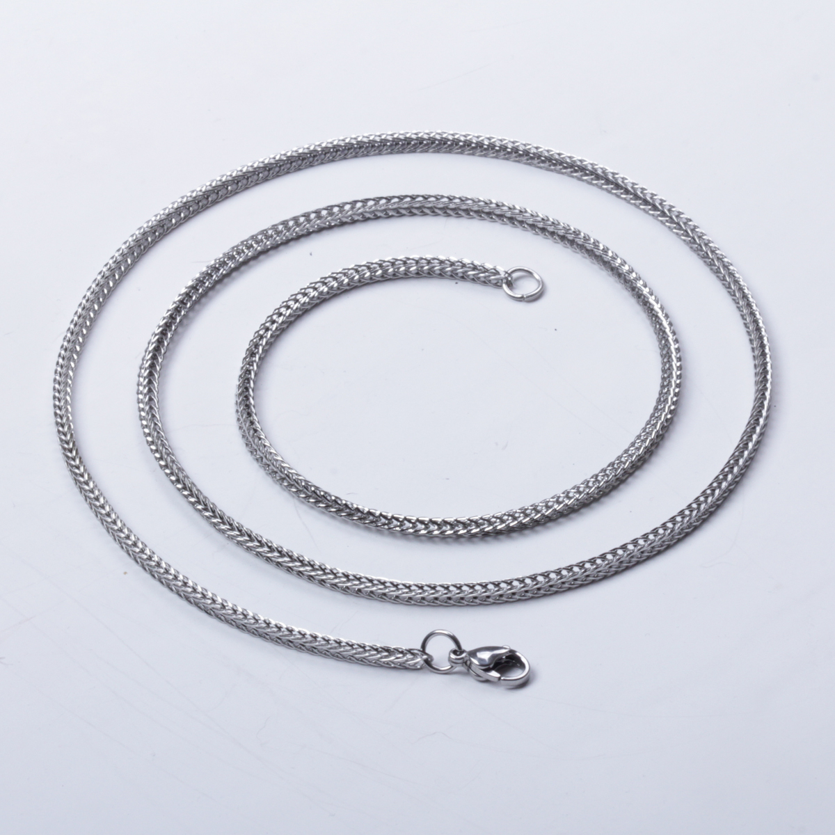 3.0 mm 16″-40″ Stainless Steel Foxtail Necklace Chain Sb56 USA Seller