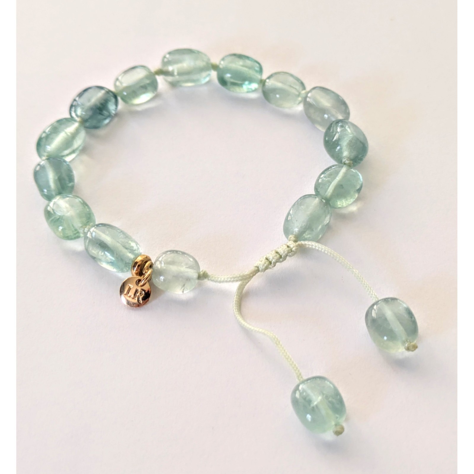 LOLA ROSE Green Flourite Chunky Nugget Gemstone Adjustable Bracelet
