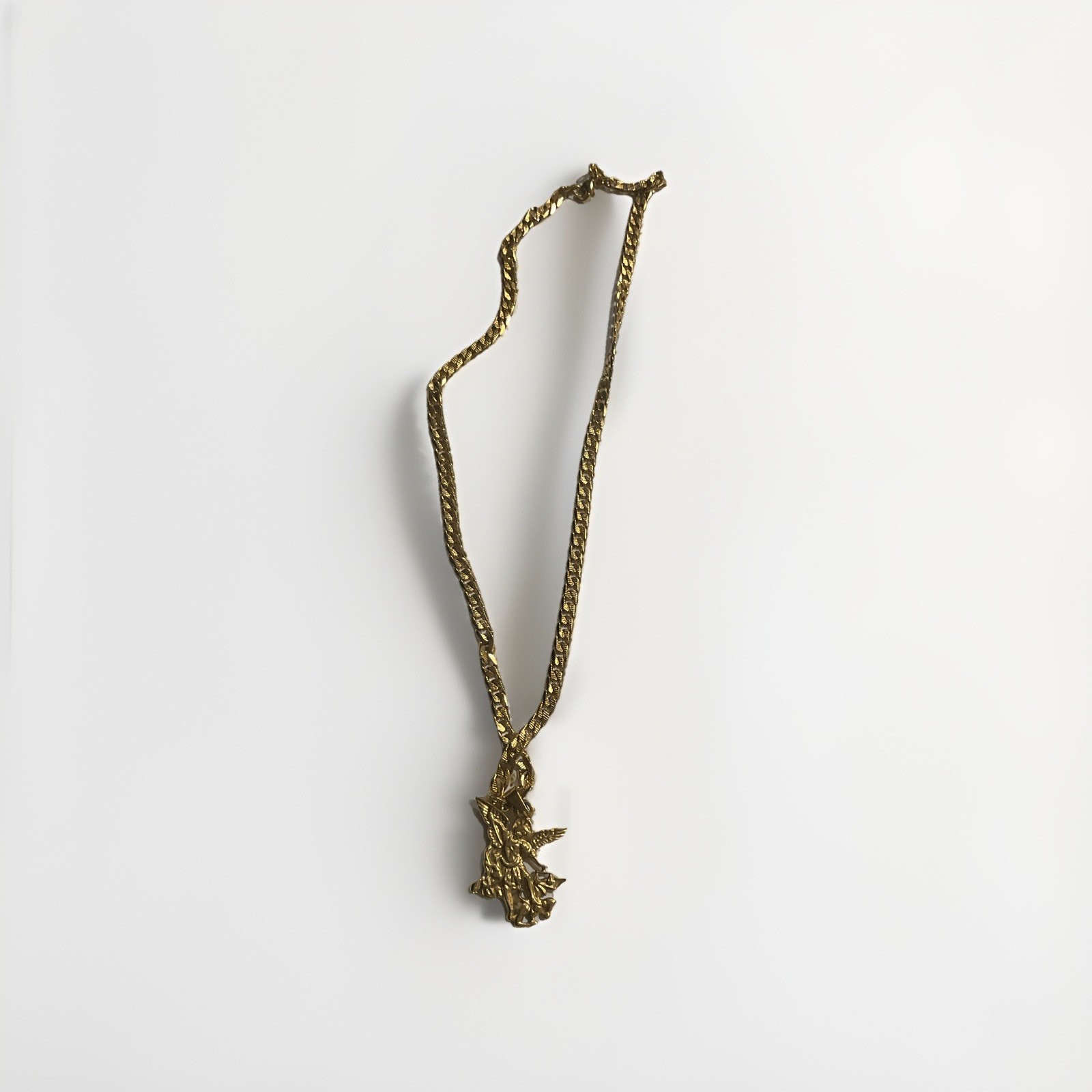 Chain golden – plate 18k stainless steel model cubana designing 24 inch