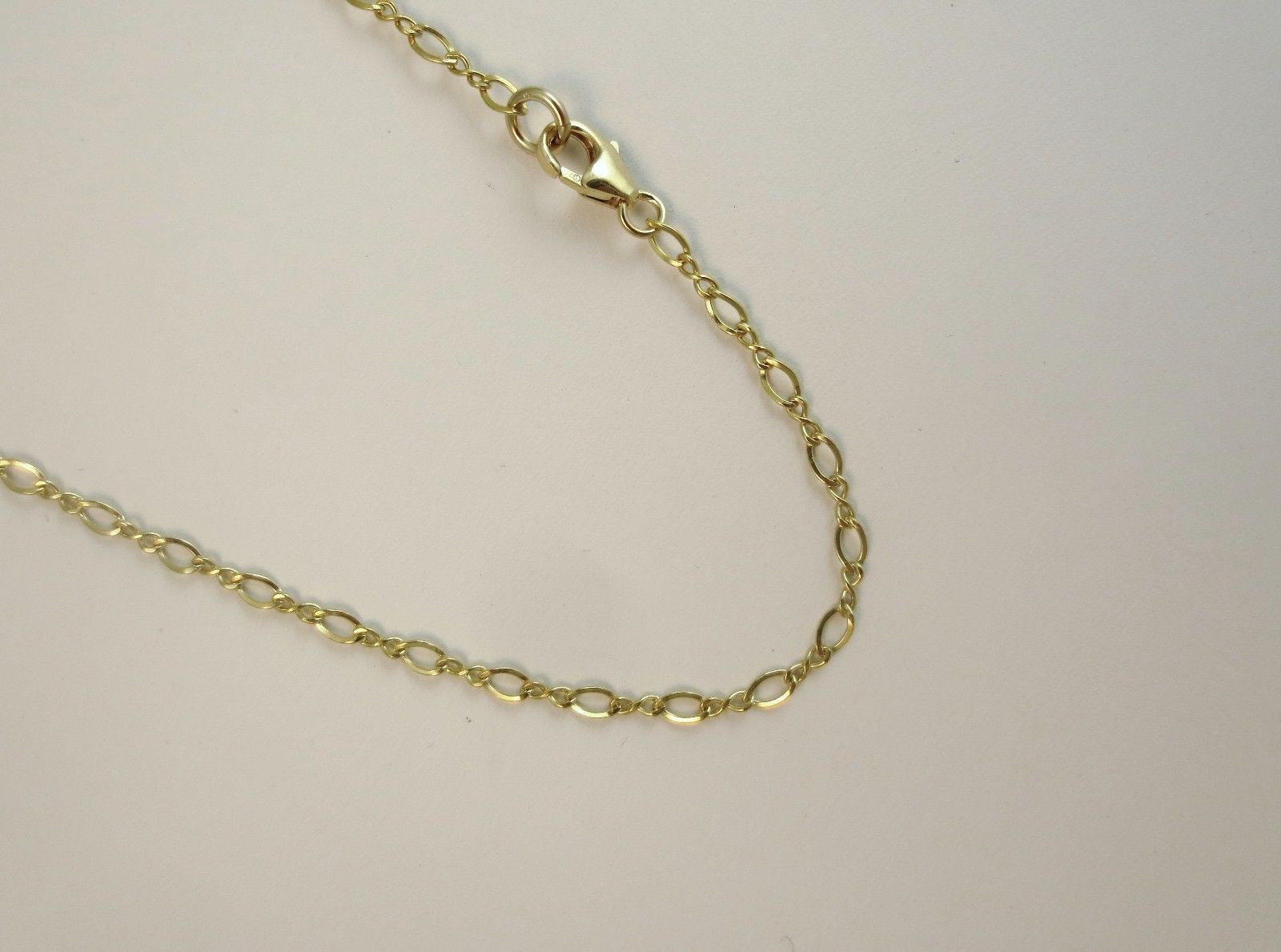 14 to 30 inch, 14k Gold Filled(1/20 of 14k) 2.2mm Flat Link Chain. Necklace. NEW