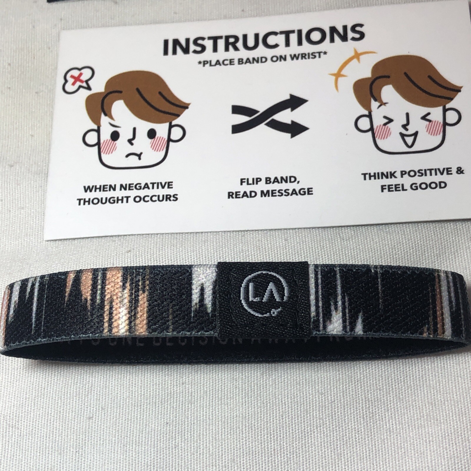 Refocus Bands REFOCUS Band, “Wear it. Flip It. Refocus.” Black White Brown T4E