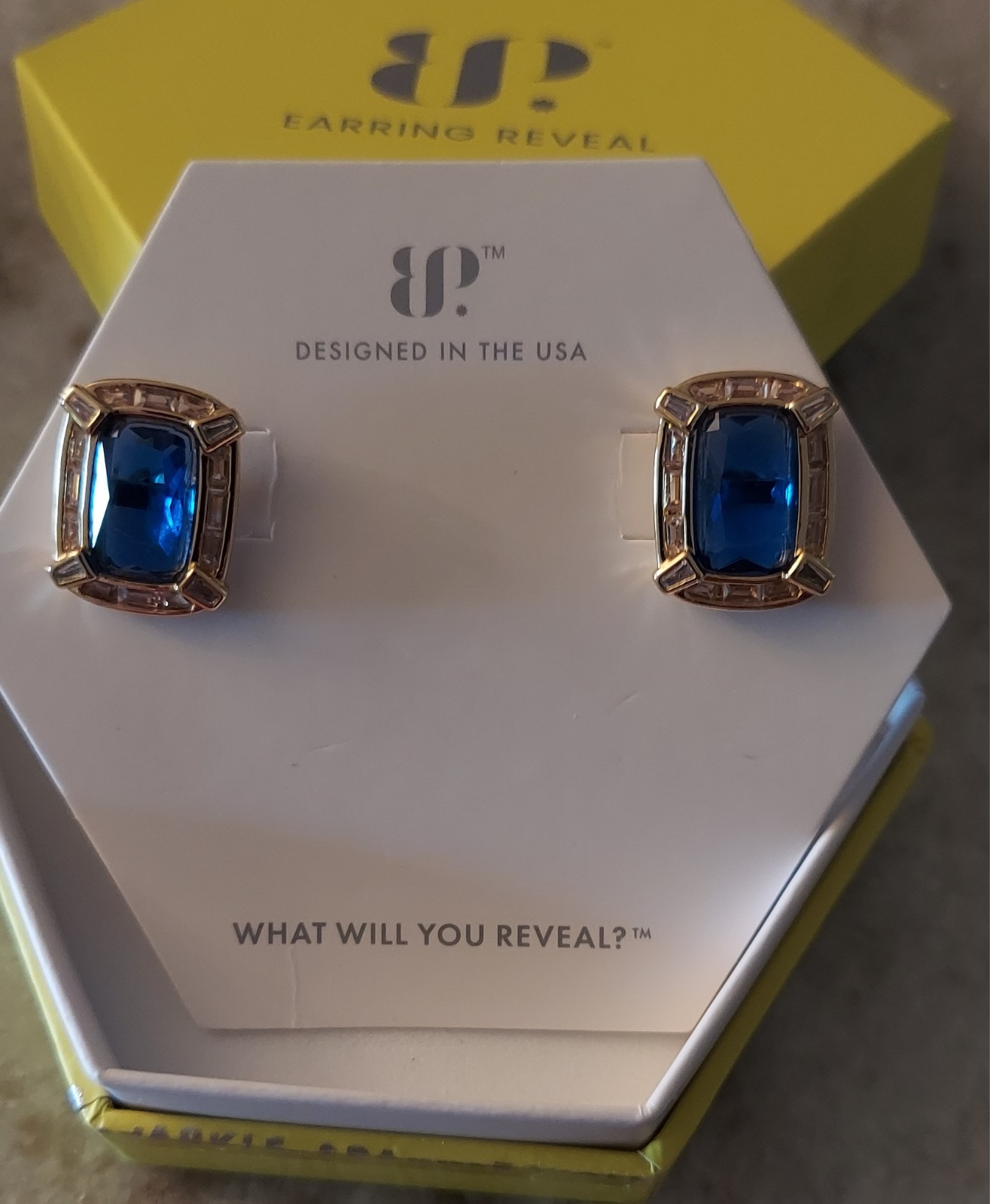 Bomb Party Stud Earrings, Swiss Blue Topaz, Gold Plating.