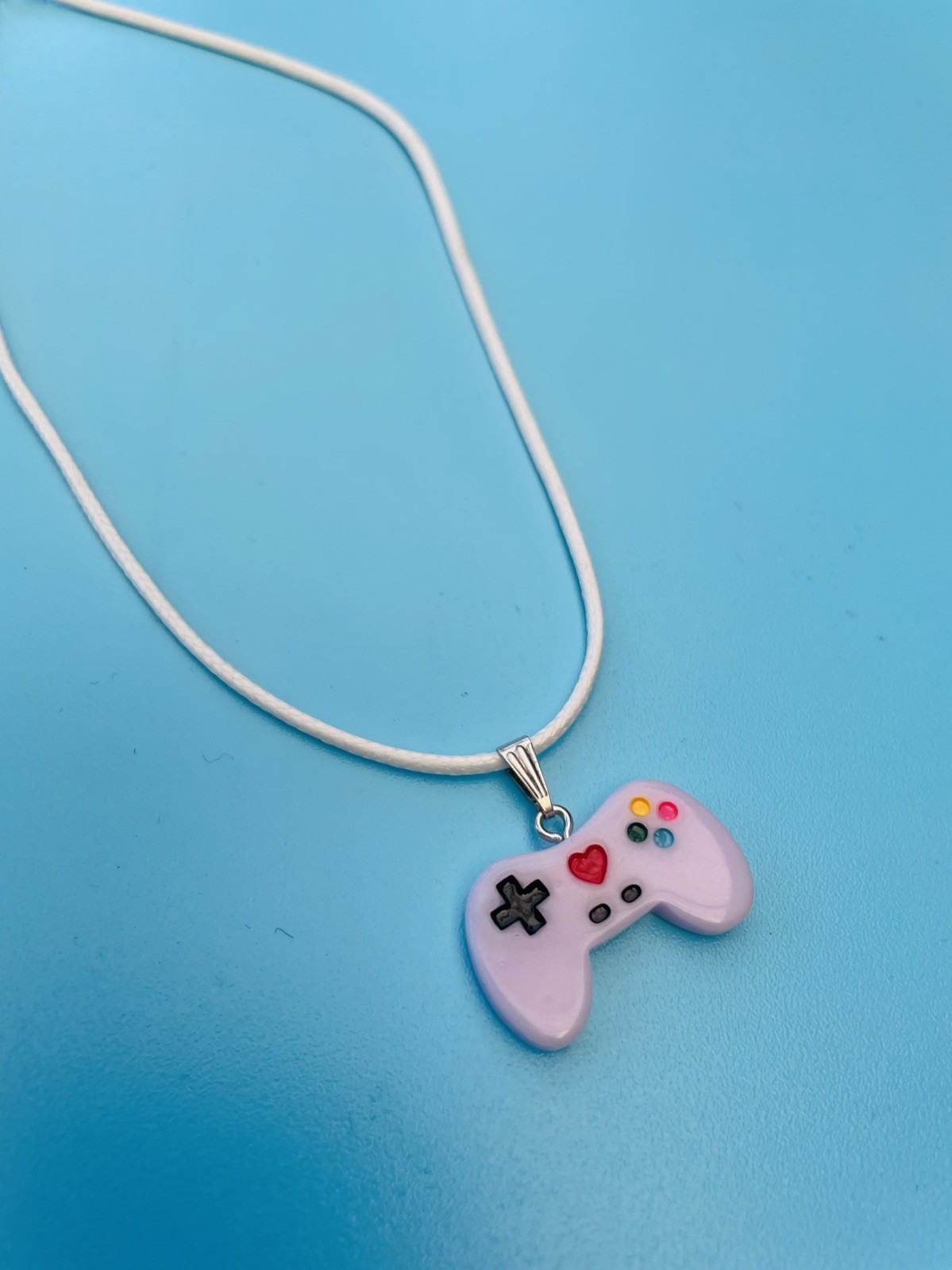 Purple Game Controller Cord Necklace CLEARANCE SALE