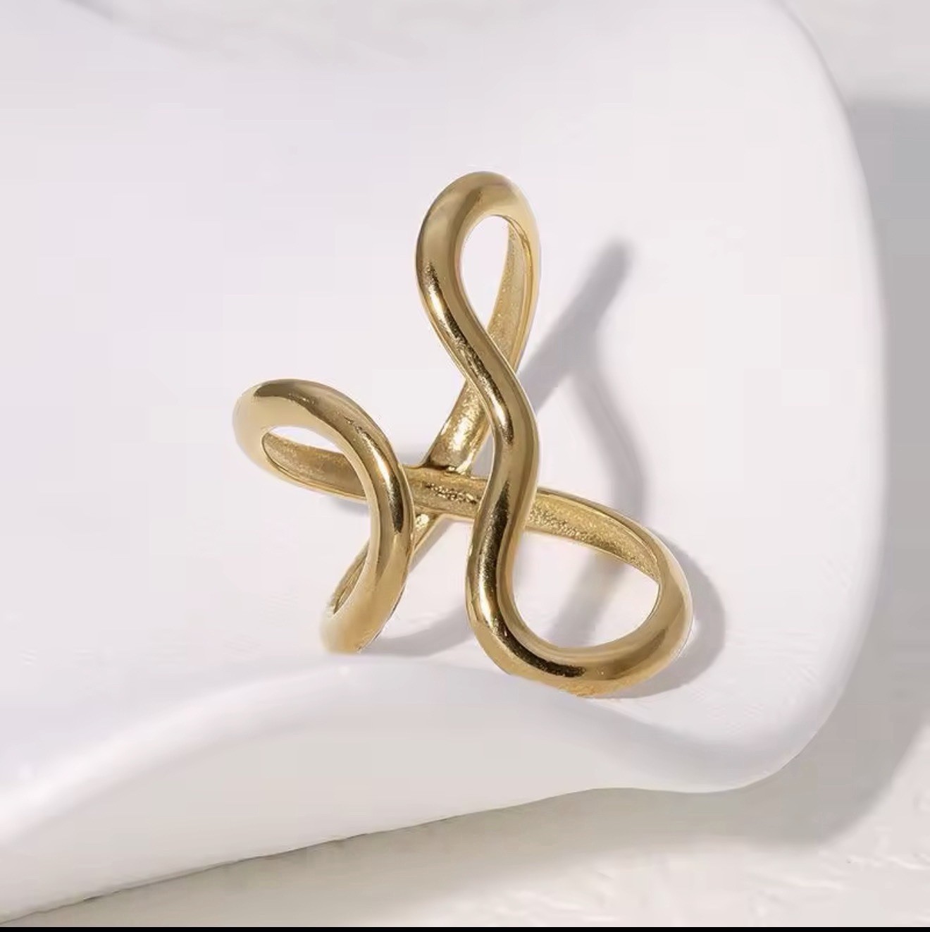 Fashion Stainless Steel Waterproof Women Open Ring Personality Charms