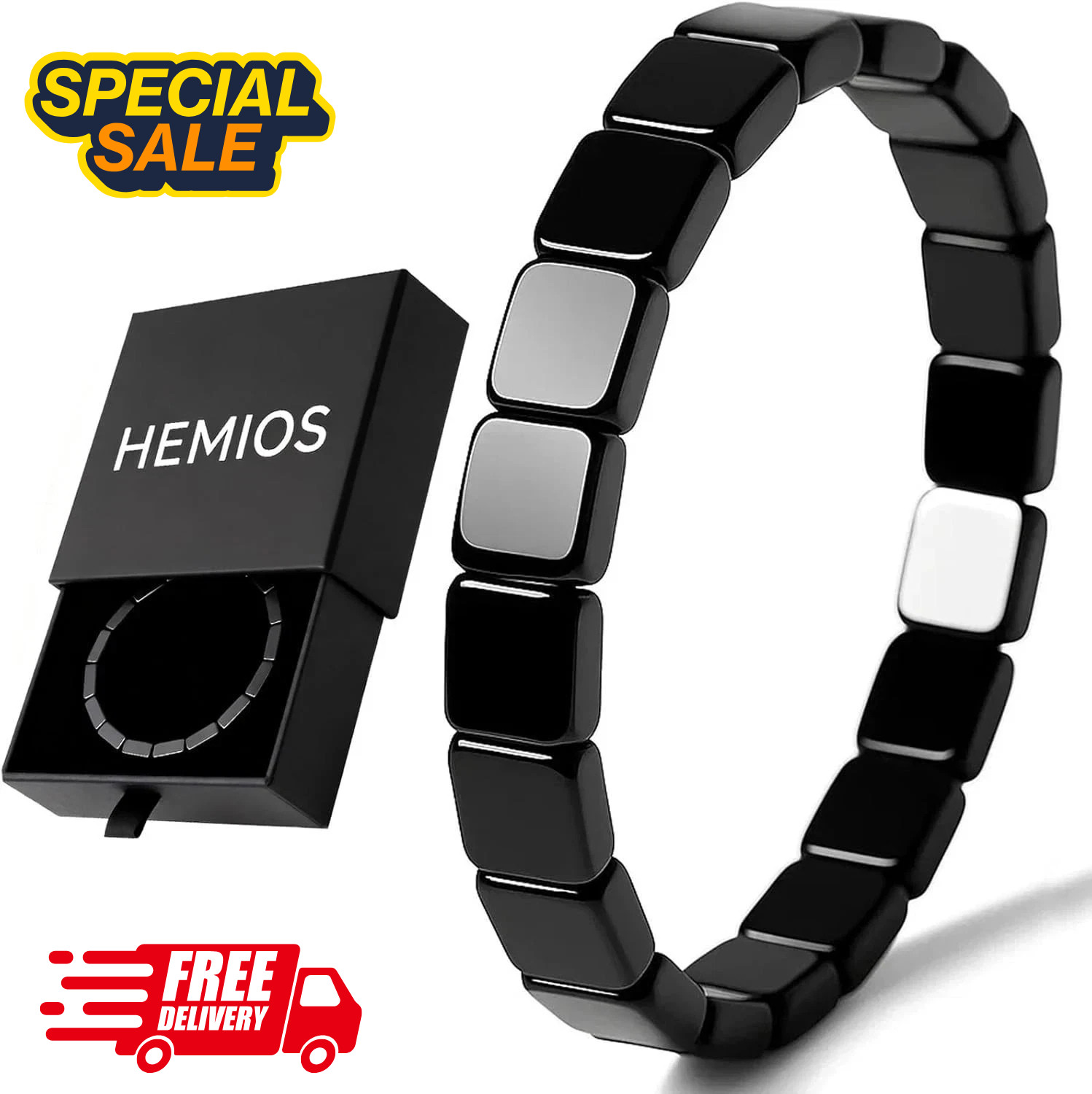 Hematite Bracelet Men – Reignites Masculine Energy, Natural Hematite Stone Be…