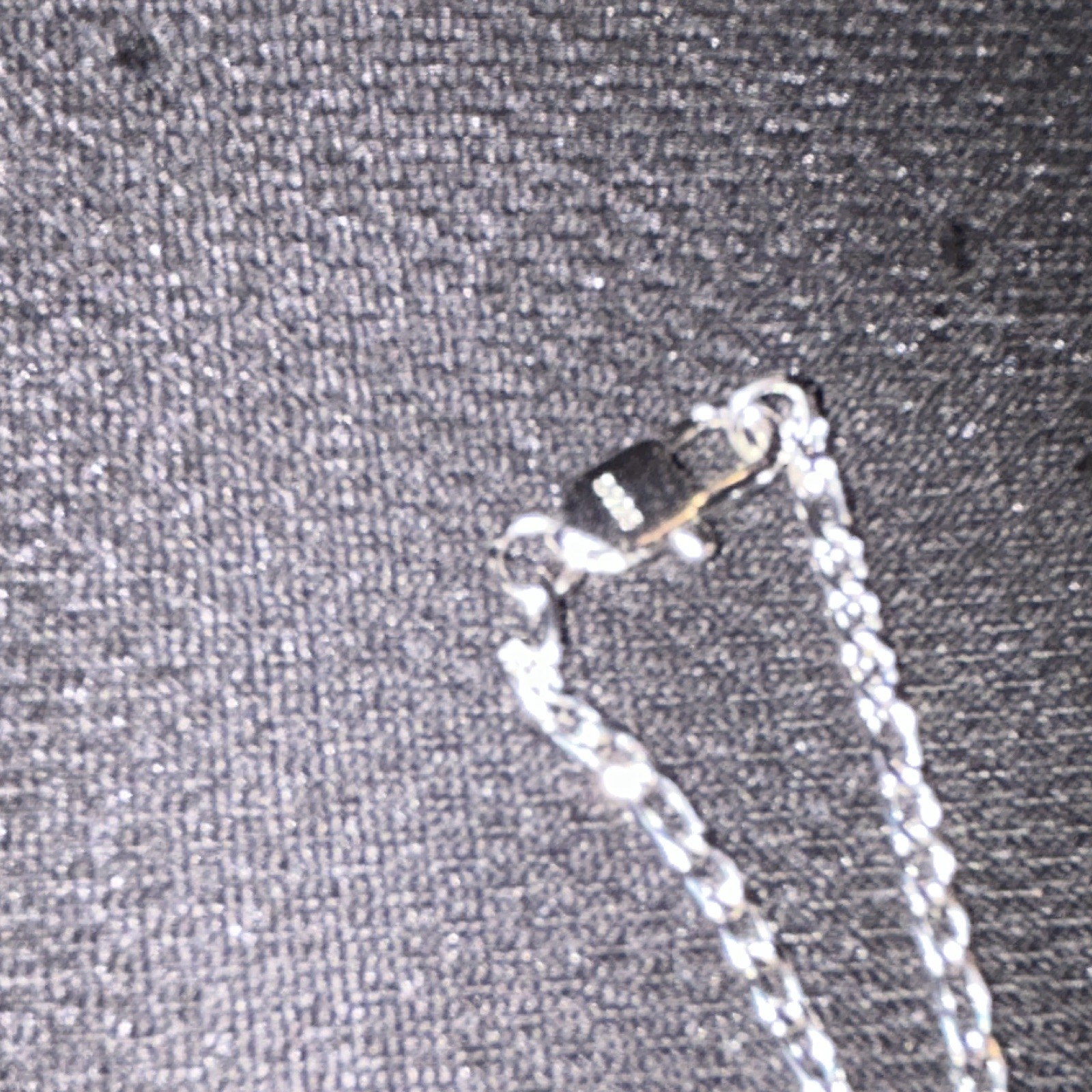 AVOTTO Silver Tone Cable Chain Necklace with Lobster Clasp, No Stone 925 mark