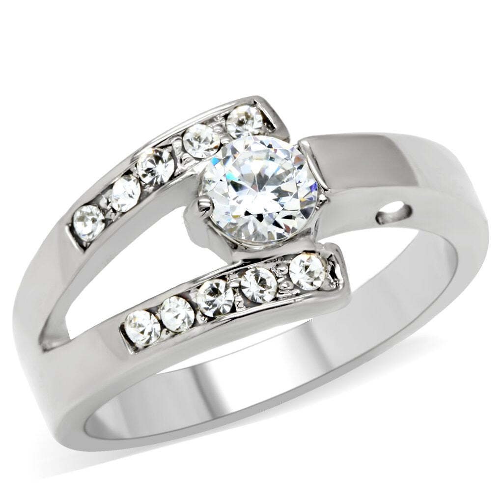 Round Cut Open Eternity Band