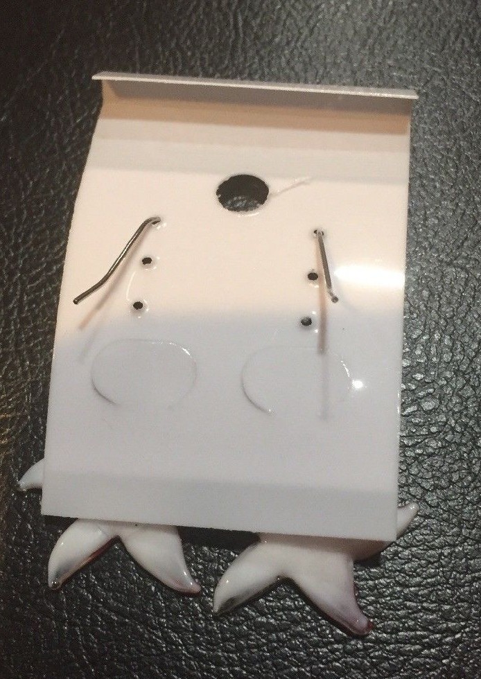 White Orange Gold Star Glass earrings Unique Birthday Gift Gothic Jewelry style