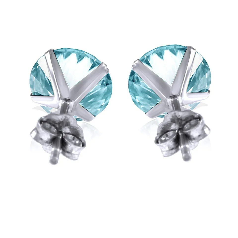 3.12 Ct Round Cut Diamond Studs Earrings In 14k White Gold Certified