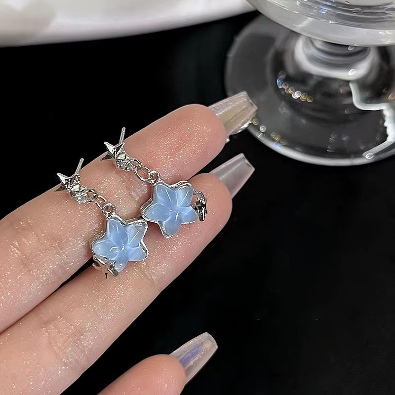 France Crystal Dragonfly Planet Earrings Exquisite Zircon No Allergies No Rust E
